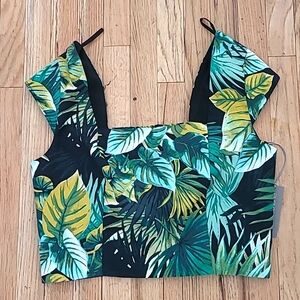 NY & Co Eva Mendes Tropical Top Size XXL
